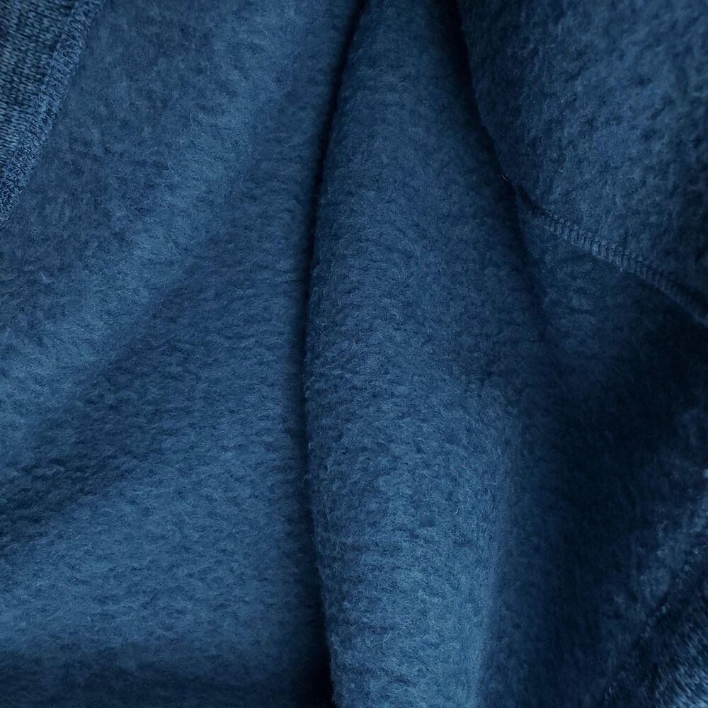 Eddie Bauer Pullover Mens XL Blue Sweater Fleece 1/4 Zip Mock Neck Warm - Picture 7 of 11